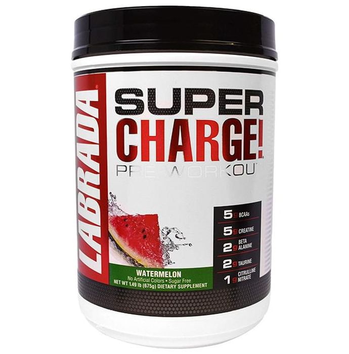 Labrada Nutrition Super Charge Pre-Workout Powder Watermelon - Classic Derma