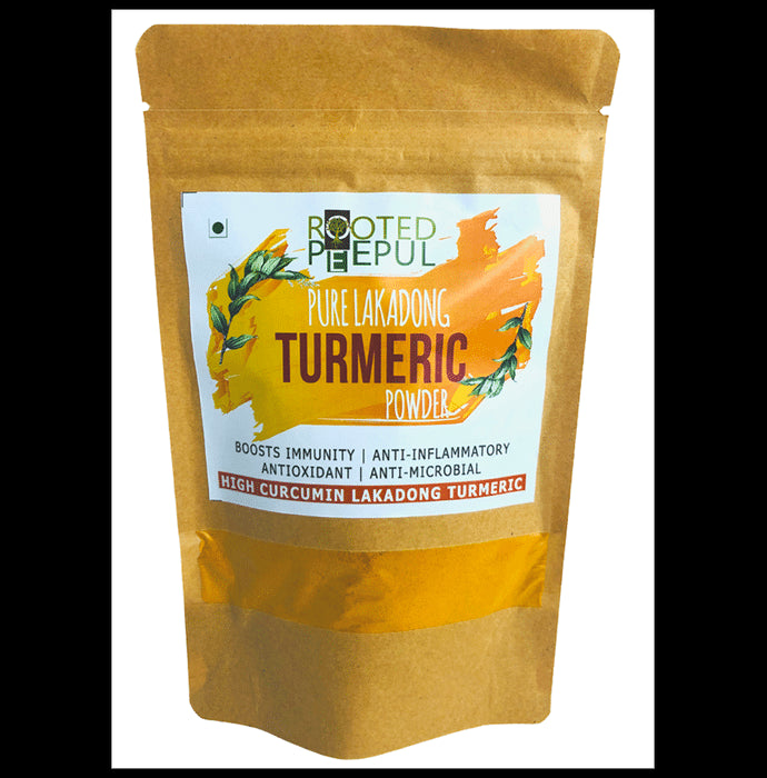 Rooted Peepul Pure Lakadong Turmeric Powder - Classic Derma