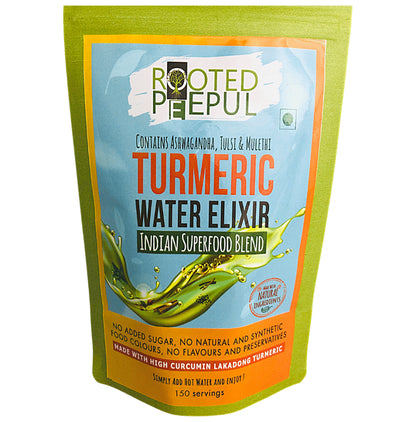 Rooted Peepul Turmeric Water Elixir Indian Superfood Blend - Classic Derma