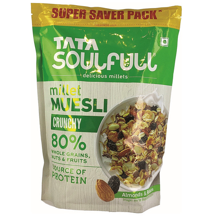 Tata Soulfull Crunchy Millet Muesli Cereal - Classic Derma