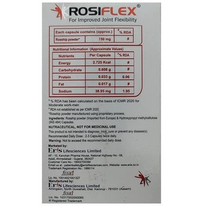 Rosiflex Capsule for Joint Health & Flexibility