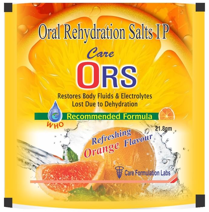 Care Energetic & Refreshing ORS Electrol Powder (21.8gm Each) Refreshing Orange - Classic Derma