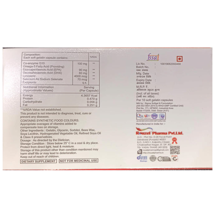 RPQ 10 Softgel Capsule Soft Gelatin Capsule