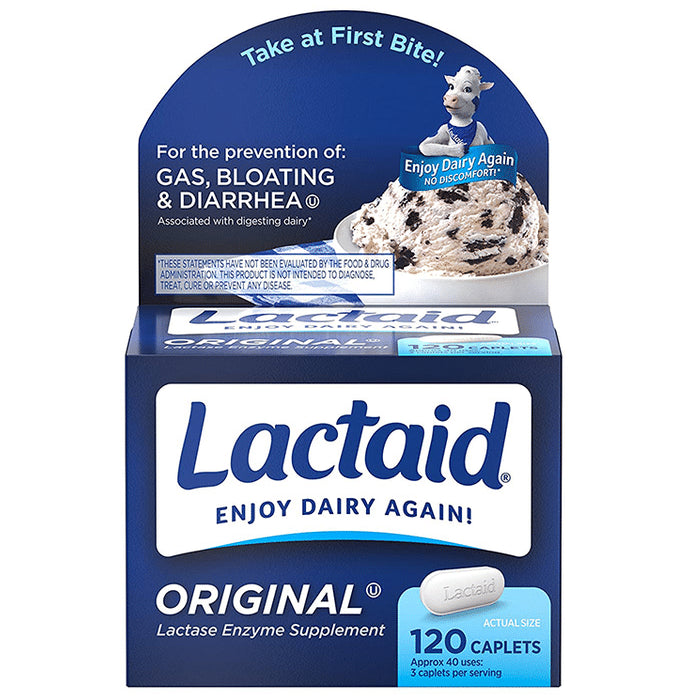 Lactaid Original Lactase Enzyme Supplement Caplet - Classic Derma