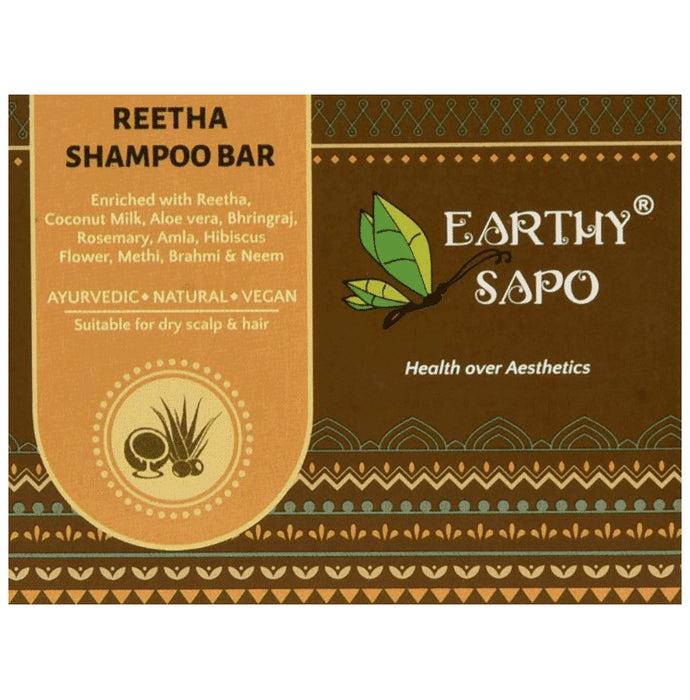 Earthy Sapo Reetha Shampoo Bar - Classic Derma