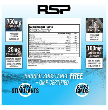 RSP Nutrition Quadra Lean Powder Peach Mango