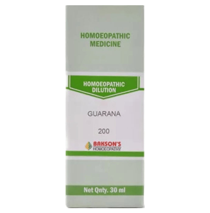Bakson's Homeopathy Guarana Dilution 200 - Classic Derma