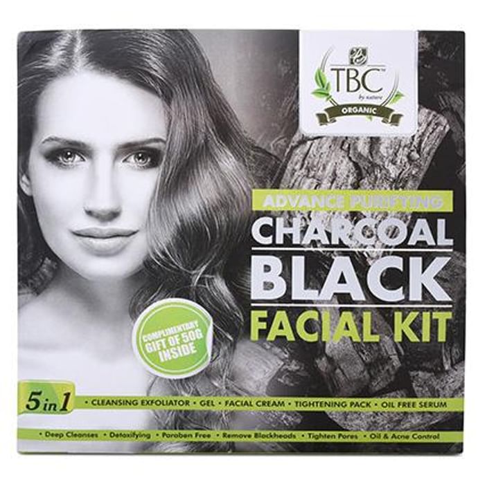 TBC Facial Kit (Complimentary Gift of 50gm Inside) Charcoal Black - Classic Derma