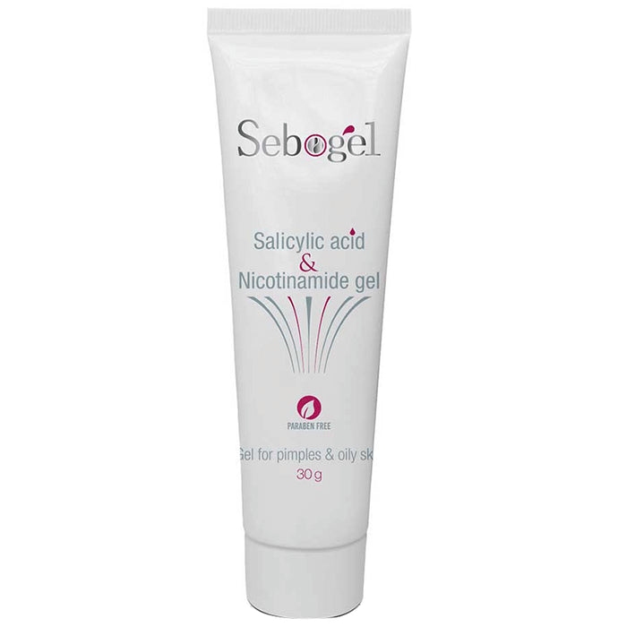 Sebogel Salicylic Acid & Niacinamide Gel for Pimples & Oily Skin | Paraben Free - Classic Derma