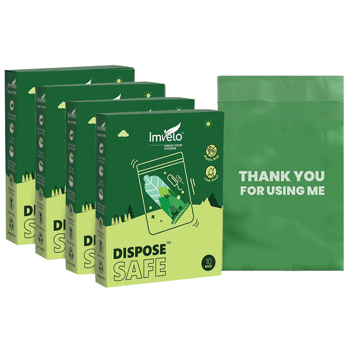 Imvelo Dispose Safe Condom Disposal Bag (10 Each) - Classic Derma