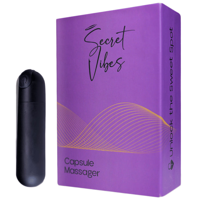 Secret Vibes Capsule Massager Black - Classic Derma