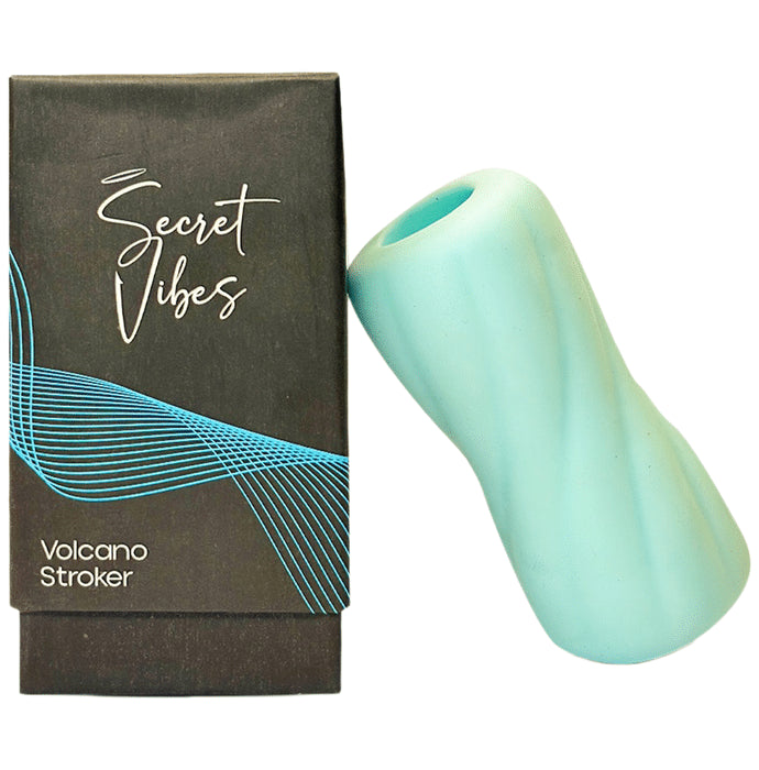 Secret Vibes Volcano Men's stroker Massager Blue - Classic Derma