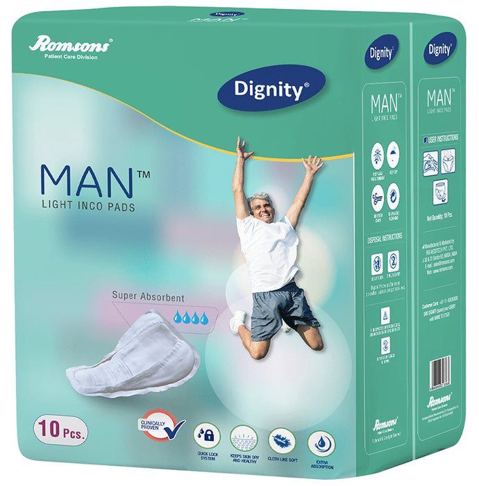 Dignity Man Light Inco Pads (10 Each) - Classic Derma