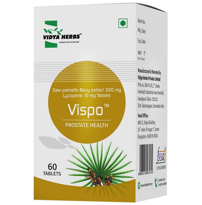 Vidya Herbs Vispo Tablet for Prostate Health - Classic Derma