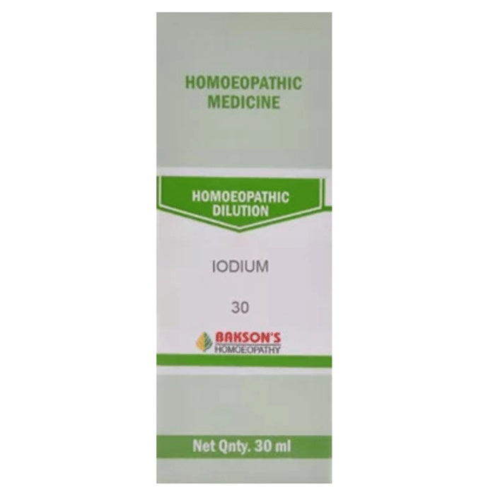 Bakson's Homeopathy Iodium Dilution 30 CH - Classic Derma