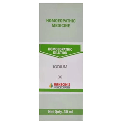 Bakson's Homeopathy Iodium Dilution 30 CH - Classic Derma