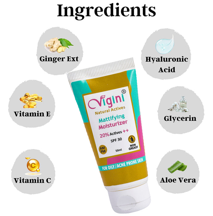 Vigini Mattifying Moisturiser SPF 30 - Classic Derma