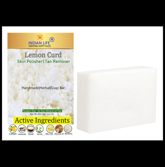 Indian Life Lemon Curd Soap Bar - Classic Derma