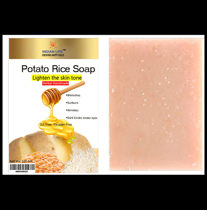 Indian Life Potato Rice Handmade Soap - Classic Derma
