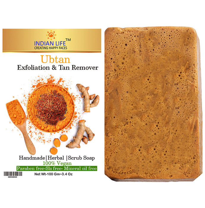 Indian Life Ubtan Exfoliation & Tan Remover Soap - Classic Derma