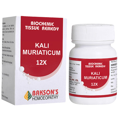 Bakson's Homeopathy Kali Muriaticum Biochemic Tablet 12X - Classic Derma