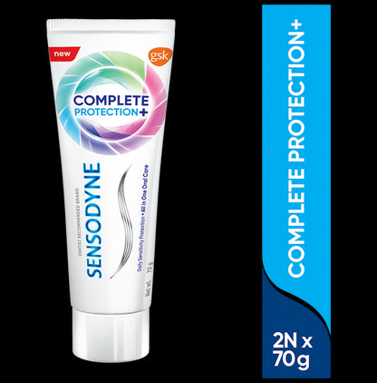 Sensodyne Complete Protection+ | For Sensitivity Protection & All in One Oral Care (70gm Each)