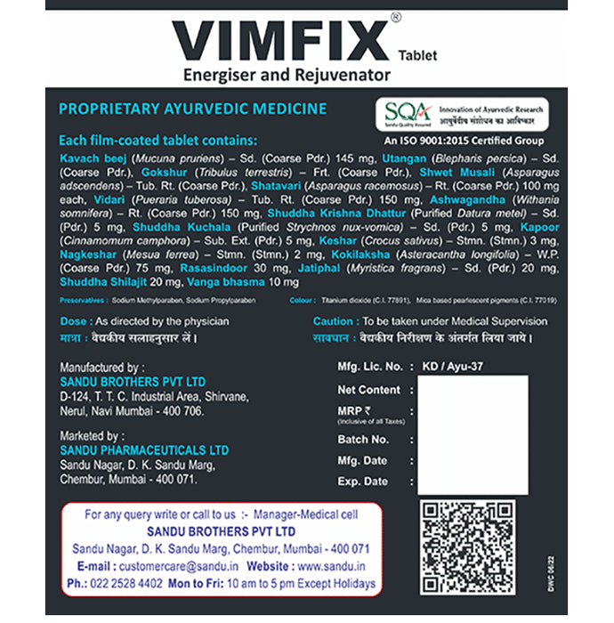 Sandu Vimfix(60 Tablets in Each)