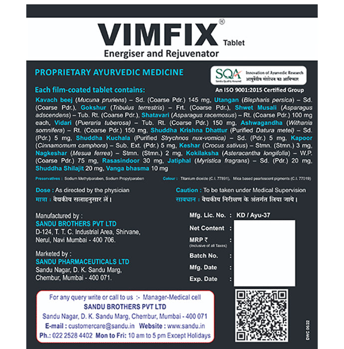 Sandu Vimfix(60 Tablets in Each)