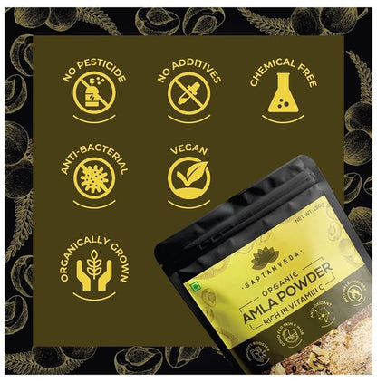 Saptamveda Organic Amla Powder (150gm Each)