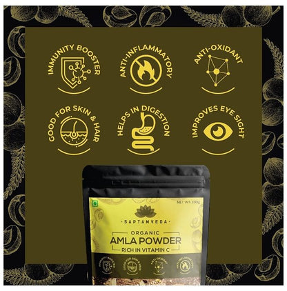 Saptamveda Organic Amla Powder (150gm Each)