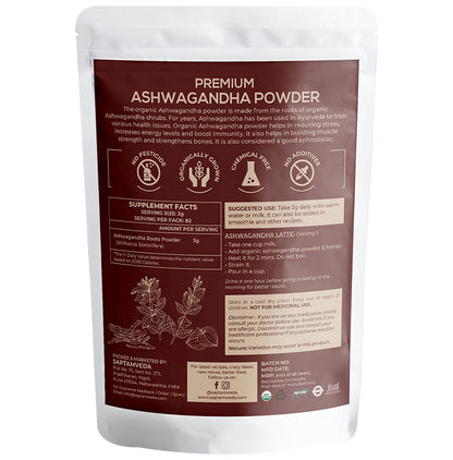 Saptamveda Premium Organic & Natural Ashwagandha Powder
