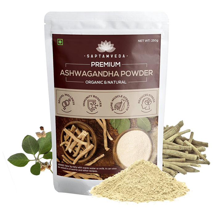 Saptamveda Premium Organic & Natural Ashwagandha Powder