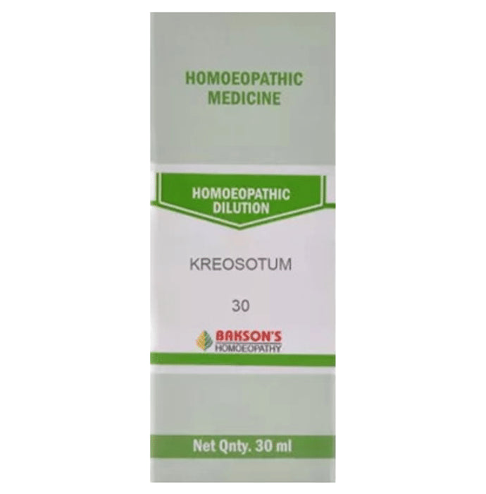 Bakson's Homeopathy Kreosotum Dilution 30 - Classic Derma