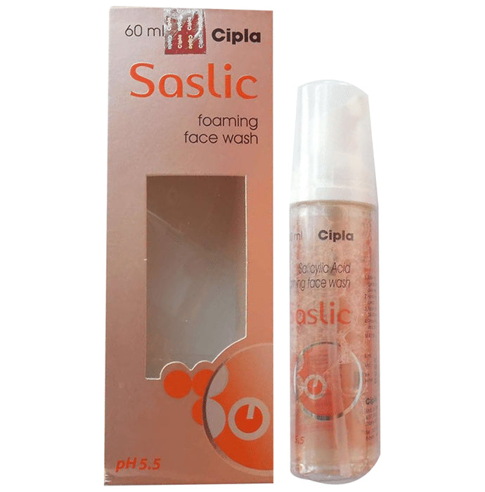 Saslic Salicylic Acid Foaming Face Wash | pH 5.5 for Acne Prone Skin