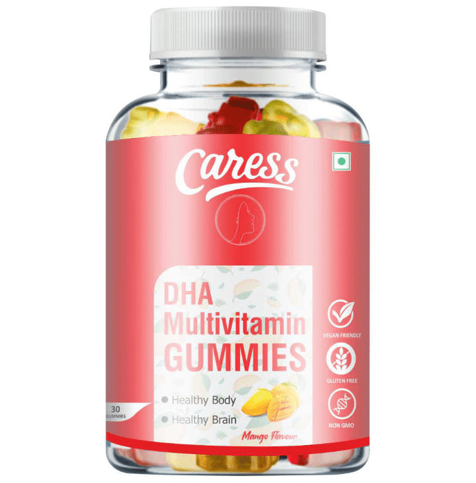 Caress DHA Multivitamin Gummy Mango - Classic Derma