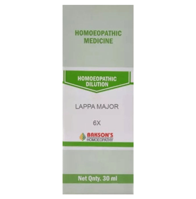 Bakson's Homeopathy Lappa Major Dilution 6X - Classic Derma