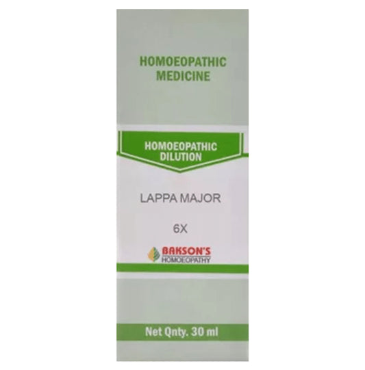 Bakson's Homeopathy Lappa Major Dilution 6X - Classic Derma