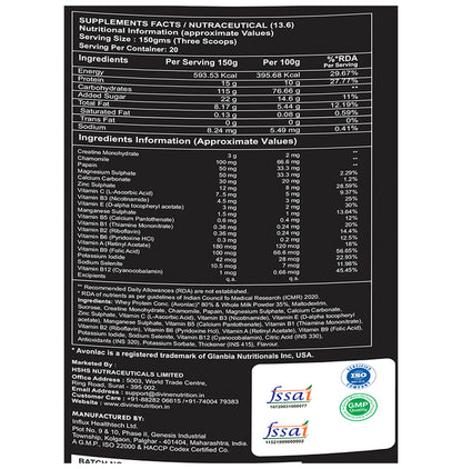 Divine Nutrition Hunk Gainer Kesar Badam