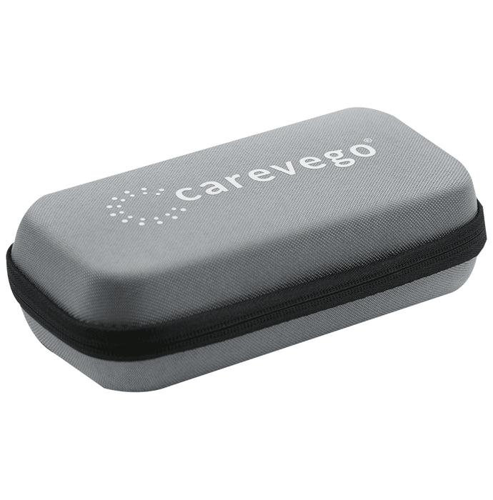CareVego Insulin Pen Travel Safe Cooler Ice Bag Hard Eva Case with 3 Reusable Ice Pack Grey - Classic Derma