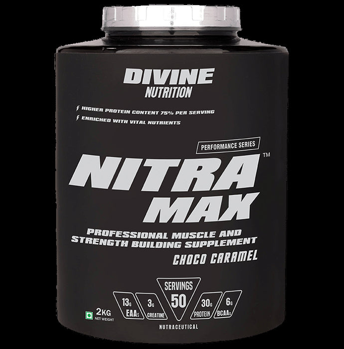 Divine Nutrition Nitra Max Powder Choco Caramel - Classic Derma