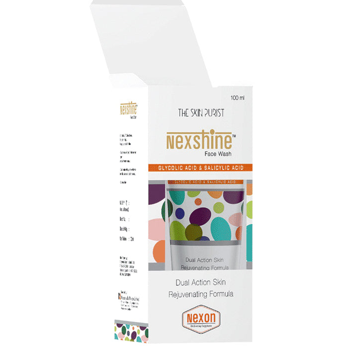 Nexshine Glycolic Acid & Salicylic Acid Face Wash - Classic Derma
