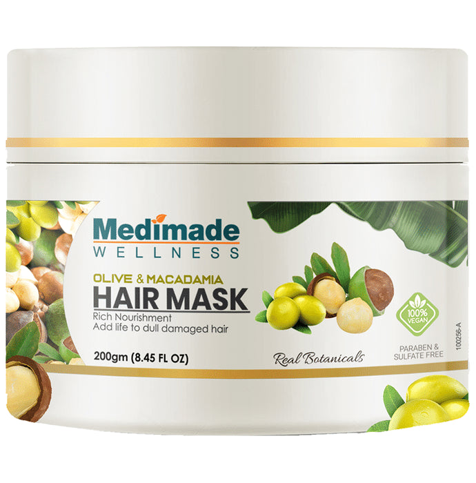 Medimade Wellness Olive and Macadamia Hair Mask (200gm Each) - Classic Derma