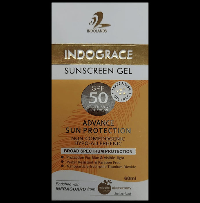 Indograce Sunscreen Gel SPF 50 - Classic Derma