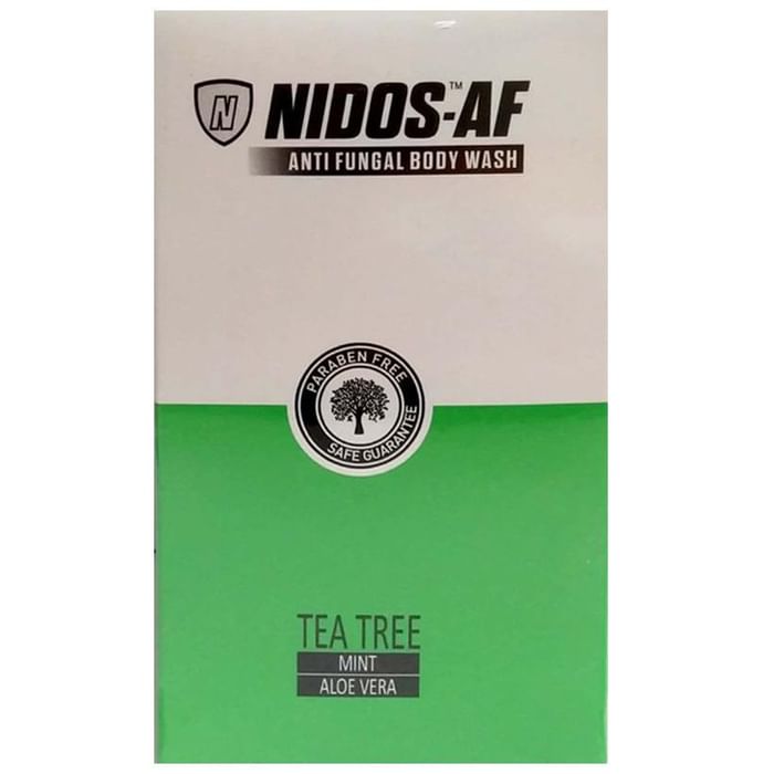 Nidos - AF Anti-Fungal Body Wash | With Tea Tree, Mint & Aloe Vera | Paraben-Free - Classic Derma