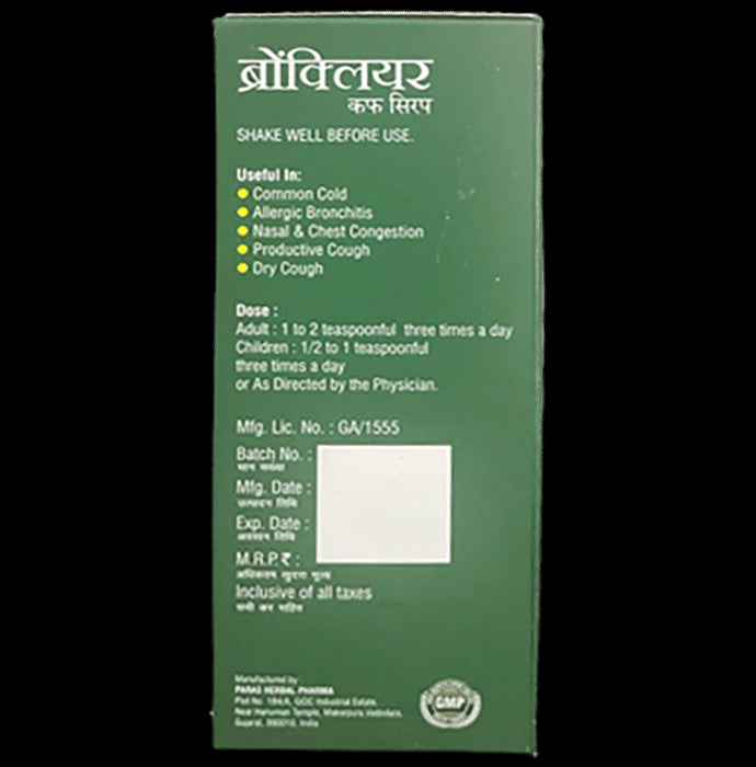 Sadhya Bronclear Cough Syrup