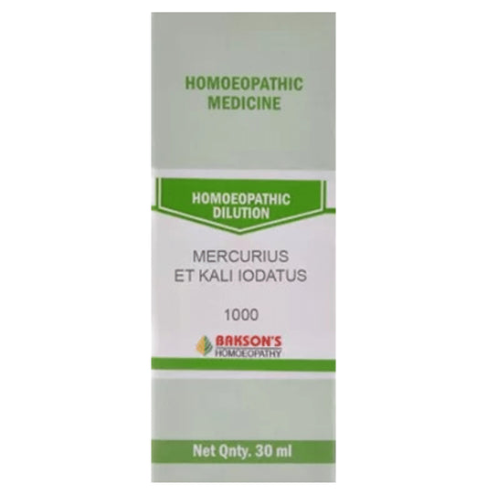 Bakson's Homeopathy Mercurius Et Kali Iodatus Dilution 1000 CH - Classic Derma