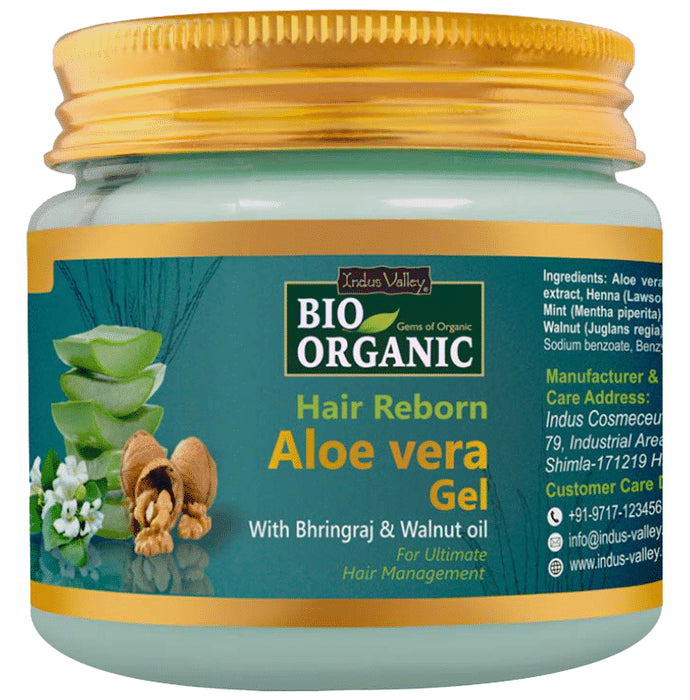 Indus Valley Bio Organic Aloe Vera Gel Hair Reborn - Classic Derma