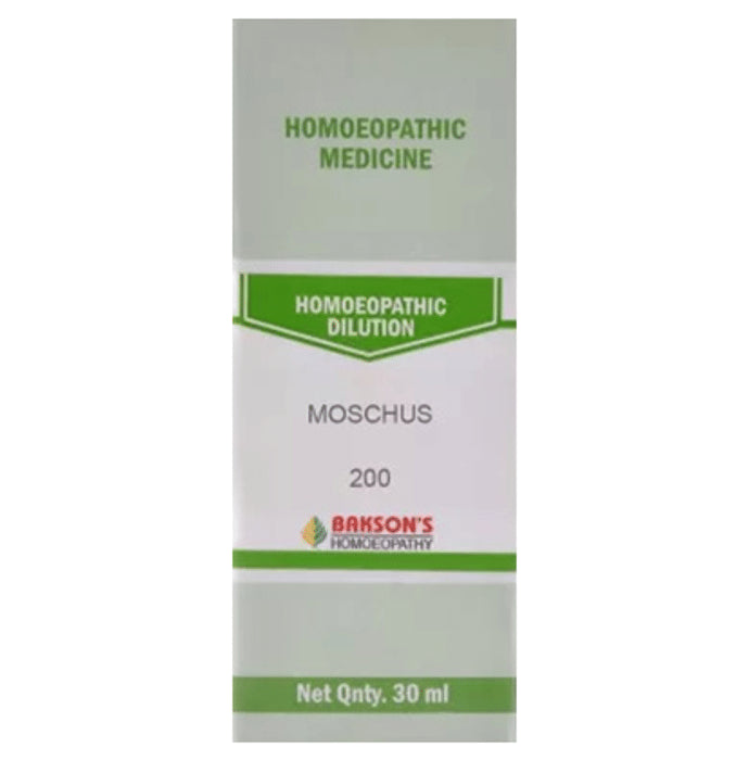 Bakson's Homeopathy Moschus Dilution 200 - Classic Derma