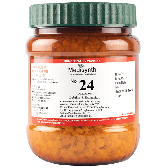 Medisynth Bio-chemic Combination No.24 Debility & Exhaustion - Classic Derma