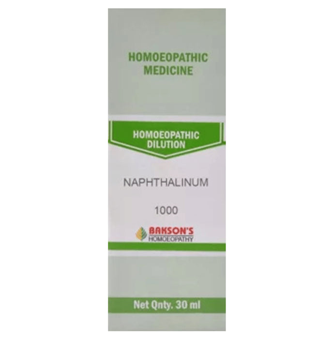 Bakson's Homeopathy Naphthalinum Dilution 1000 CH - Classic Derma